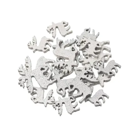 Elementy drewniane dpCraft Srebrne, 1szt - 2
